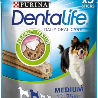 Purina DentaLife - Spuntini giornalieri per cani di taglia media, 5 bastoncini