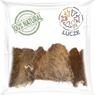 Lucze Premium - Pelle di cervo per cani – come pelle di cavallo con pelliccia – 500 g – ossa da masticare – articolo da masticare – 100% naturale – Leckerlis per cani