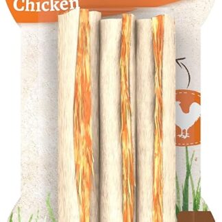 8in1 Delights Sticks - Bastoncini Masticabili con Carne di Pollo Avvolta In Pelle di Bufalo - 3 pezzi, 75 g