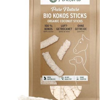 AniForte Bio Kokos-Sticks Snack per cani 500 g - Snack per la cura dei denti, spremuto a freddo, 100% cocco, snack per cani, ricompensa naturale a base di cocco grattugiato