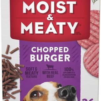 Purina - Cibo umido e carnoso per cani, hamburger tritato, morbido, sacchetto da 36 ct