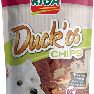 Riga Duck'Os - Chips per cane, 80 g