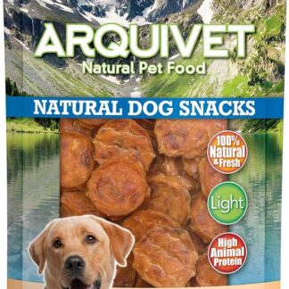 ARQUIVET Chips d'anatra - 100 g - Snack per cani naturali - 100% naturali - prelibatezze per cani - Prodotto leggero - Molto ricco di sostanze nutritive