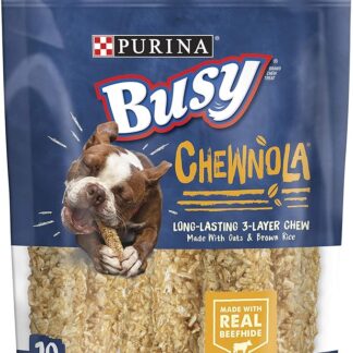 Purina Busy Chewnola with Wholesome Oats and Brown Rice Small/Medium Dog Treats - 10-Count Pouch