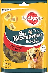 Pedigree Sa ricompense – Boccini per cani – Dolcetti di manzo e pollame, 6 bustine da 155 g