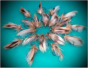 Massimo Clini: Cane Sedge #12, #14, #16 - 9 Artificiali - Trota - Amo da Pesca - Punta Rolled In