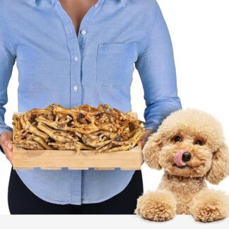 Piedi di pollo per cani 1 kg (circa 45–55 pezzi) | Snack premium da masticare essiccato all’aria | 100% pollo | Cura dentale e supporto articolare | Senza cereali e ipoallergenico