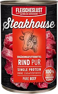 Fleischeslust Carne Bovina Lust Steak House Pur, 1er Pack (1 X 820 G)