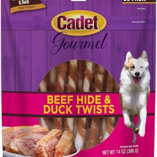 Cadet Rawhide And Chicken or Duck Dog Chew Treats, Anatra, 50 ct, Duck