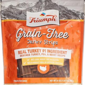 Triumph Dog Turkey Pea Berry Grain Free Jerky Healthy Holistic Premium Treats