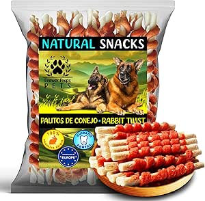 Snack Naturali per Cani – Bastoncini di Coniglio 500 g – Premi Sani e Duraturi