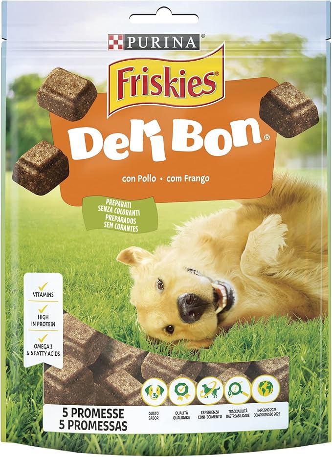 Purina Friskies Delibon Snack Cane Deliziosi Bocconcini con Pollo 130g
