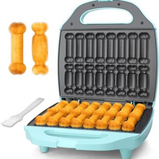 Baker's Friend Macchina per fare dolcetti per cani in 2 forme, 16 ossa, stampi per dolcetti per cani, regali personalizzati per cani, snack, pennello e ricette inclusi, colore acqua