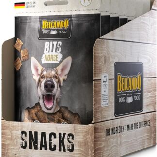 Belcando Bities Horse | Confezione da 7 | 7 x 90 g | Snack per Cani | con molta Carne | Una Sola fonte di proteine Animali | Senza Cereali | Senza Zucchero