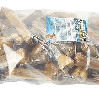 ARQUIVET Osso di bufalo pressato ripieno di tendini di bufalo - 13 cm - Scatola da 60 pezzi - 3.000 g - Snack naturale per cani