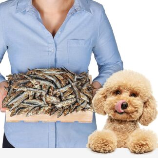 Lovely DOG - Pesce secco (1 kg) | Spratti per cani essiccati | Spratti di chiglia | Pesce essiccato per cani