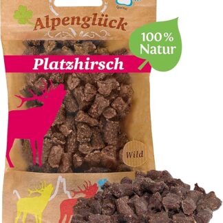 Carnello Snack per cani – Alpenglück – Cibo per cani secco senza cereali, senza cereali – senza cereali – Sacchetti richiudibili (1 x 60 g)