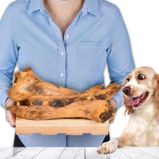 Piedi di maiale tagliati a metà, 1 kg, 3 pezzi, spuntino naturale per cani, snack gustoso, alta qualità