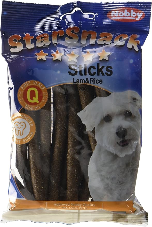 Nobby STARSNACK Sticks - Sacchetti Lamb & Rice, 20 pezzi