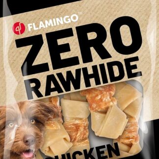Bastoncini per cani – Osso annodato senza pelle bovina con pollo – 6cm – 120g – naturale e digeribile
