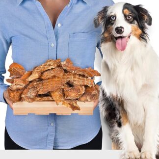 Filetti di tacchino per cani da 1 kg (circa 13 – 18 pezzi) | Carne di tacchino essiccata all'aria | spuntino monoproteico naturale per cani senza additivi