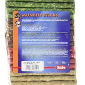 Nobby Mix Munchi bastoni, 13 cm/9 – 10 mm, 100 Pezzi