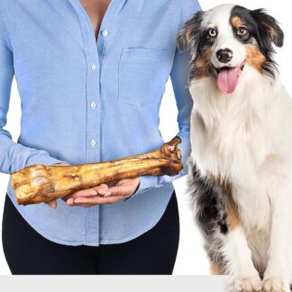 Premium Giant Beef-Bone per cani | osso naturale da masticare in carne bovina | senza cereali | arricchito con vitamine | per cani sensibili | ideale per masticare e sgranocchiare
