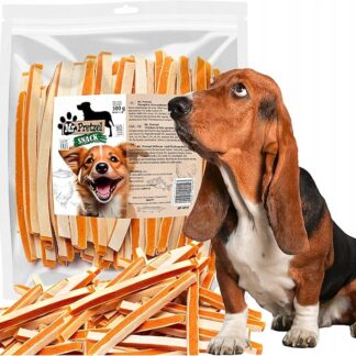 Mr. Pretzel – Panino di pollo e pesce per cani – 500 g – 90% carne – Ipoallergenico – Snack sano – Senza additivi – Ideale come ricompensa o spuntino da allenamento