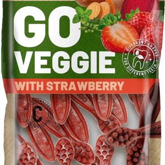 Bastoncini per cani – Snack Veggie Spazzolino con Fragola Rossa – 7,5cm – 120g – senza glutine – favorisce l’igiene dentale