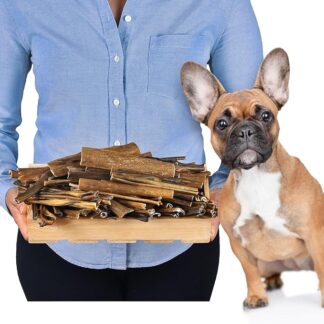 Pelle di cervo secca all'aria, 15 cm, 1 kg, spuntino da masticare per cani, senza cereali e naturali, spuntino per la cura dei denti