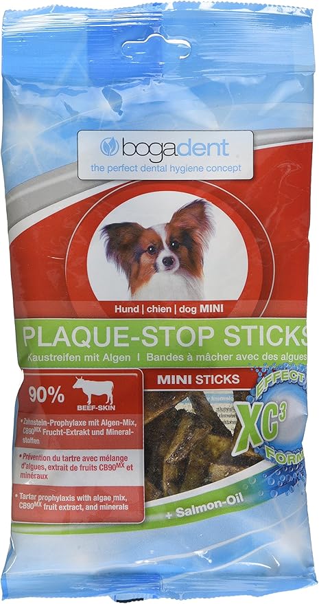 Bogadent Plaque-Stop - Mini bastoncini per cani