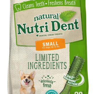 Nylabone Nutri Dent, snack da masticare per l'alito fresco naturale, piccoli (28 pezzi)