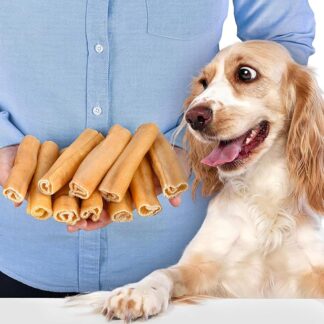 Lovely DOG Crocetta di pelle di maiale (10 pezzi) | Spuntini naturali per cani | Delizie sane e deliziose