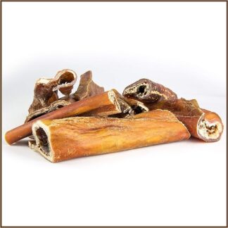 Testa della pelle bovina 1000 G der Premium kausnack per il tuo cane | 100% Pelle di bue, di produzione tedesca | IM wiederverschliessbarem Beutel | mastica von pridedogs