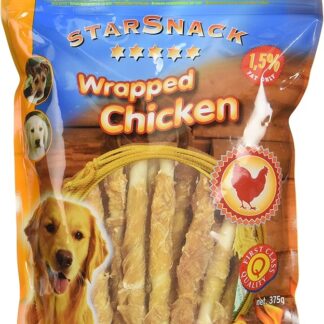 Nobby STARSNACK Barbecue WRAPPED CHICKEN, 1 confezione (375 g)