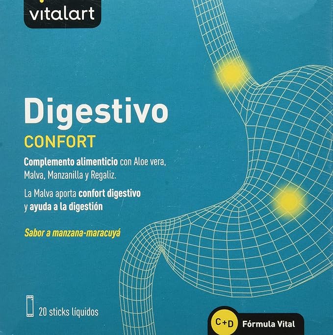 VITALART DIGESTIVO Confort 20sticks, Nero, Normal