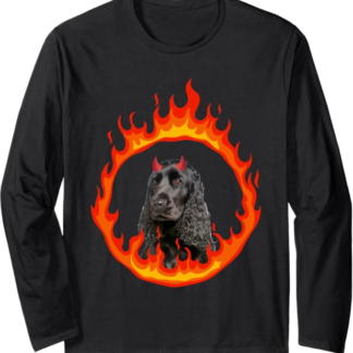 Devil Dog English Cocker Spaniel Maglia a Manica