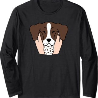 Chubby Cheeks Pointer Tedesco A Pelo Corto Cane Maglia a Manica