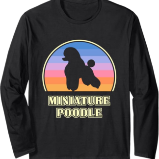 Barboncino in miniatura Vintage Tramonto Cane Maglia a Manica