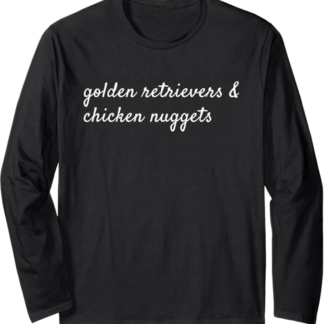 Golden Retriever And Chicken Pepite Cane Maglia a Manica