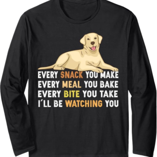 Ogni spuntino che rendi divertente gli amanti dei cani Golden Retriever Maglia a Manica