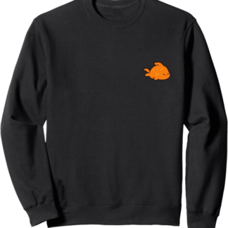 Grafico di pesci rossi animali domestici carino e sorridente Felpa