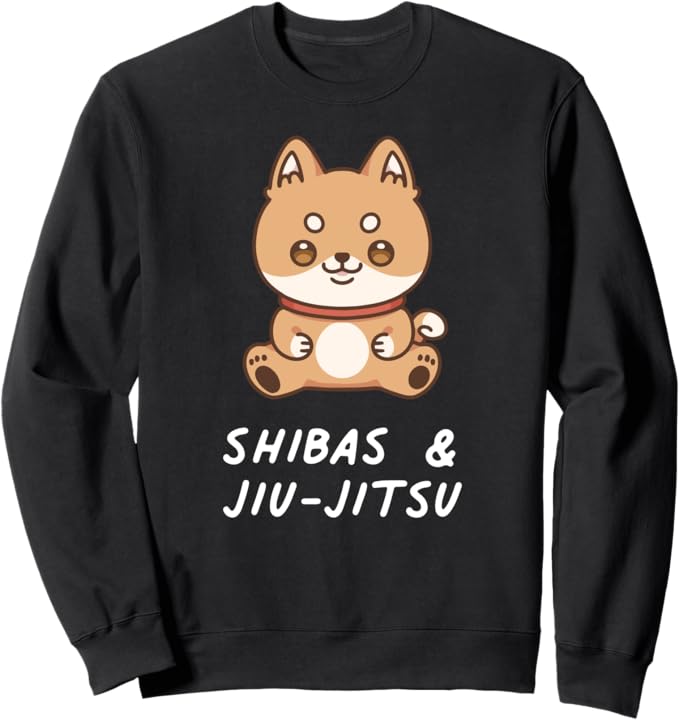 Shiba Inu & Jiu-Jitsu Kawaii Cane Giapponese Amante dei cani Felpa