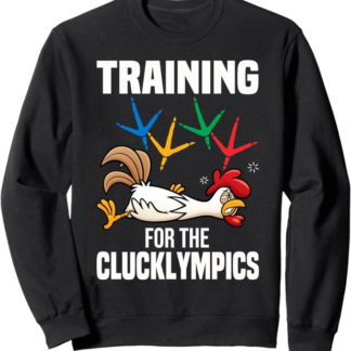 Pollo Clucklympics di addestramento di agilità del pollo Felpa