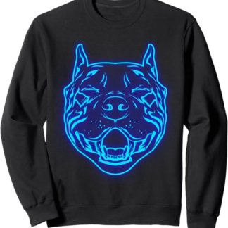 Felice Adorabile Volto di Cane Pitbull Felpa