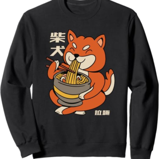 Cane Shiba Inu Ramen Food Cartoon Animali Felpa