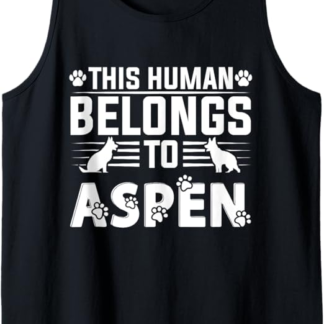 Nome del cane Aspen Gift Belongs To Pet Dog Aspen Canotta