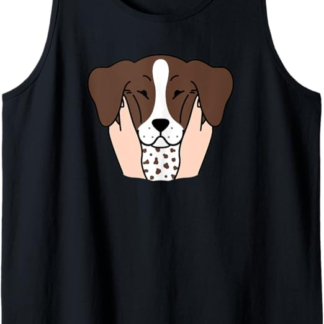 Chubby Cheeks Pointer Tedesco A Pelo Corto Cane Canotta