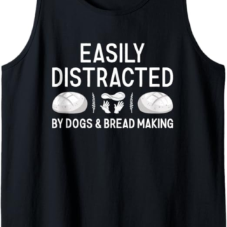 Baker facilmente distratto da cani e panificazione Canotta