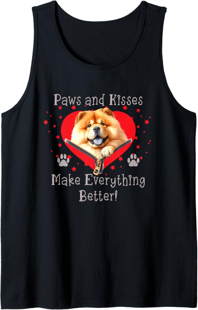 Chow Chow Zampe e baci rendono tutto migliore Canotta